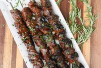 Zesty Balsamic Lamb Skewers