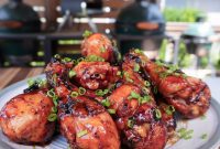 Sweet & Smoky Dr. Pepper Glazed Chicken Drumsticks