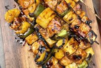 Caramelized Pineapple Chicken Skewers