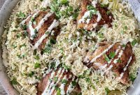 Delicious One Pan Chicken and Rice Dinner
