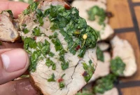 Smoky Grilled Pork Tenderloin with Zesty Chimichurri