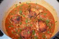 Rustic Chicken and Mushroom Tomato Braise