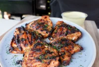 Zesty Lemon Dill Grilled Chicken Thighs