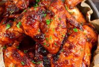 Sticky, Smoky Sweet Chili Garlic Wings