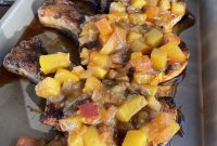 Summer Grilled Pork Chops with Vibrant Peach Salsa