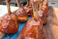 Sticky Bourbon Chicken Lollipops
