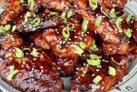 Charred Gochujang Chicken Wings