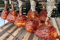 Bourbon Peach Chicken Lollipops