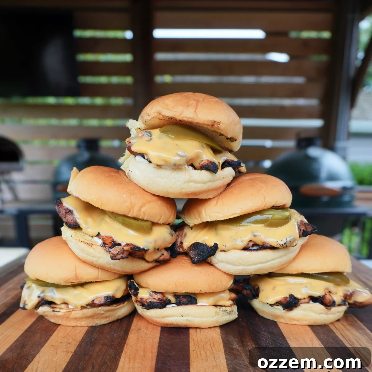 Chili Charred Chicken Sandwich 2 A perfectly grilled spicy chicken sandwich with melted cheese on a bun