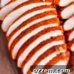 sliced smoked chicken breasts top view