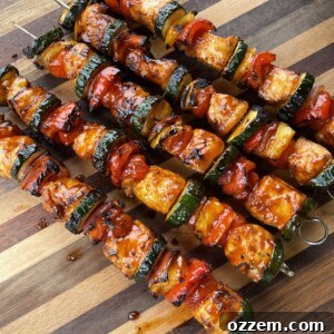 Spicy Chicken Skewers, a vibrant and flavorful dish ready to be served.