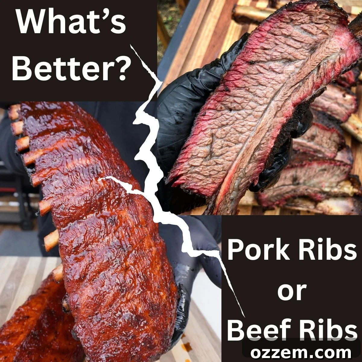 Pork ribs vs. Beef Ribs.