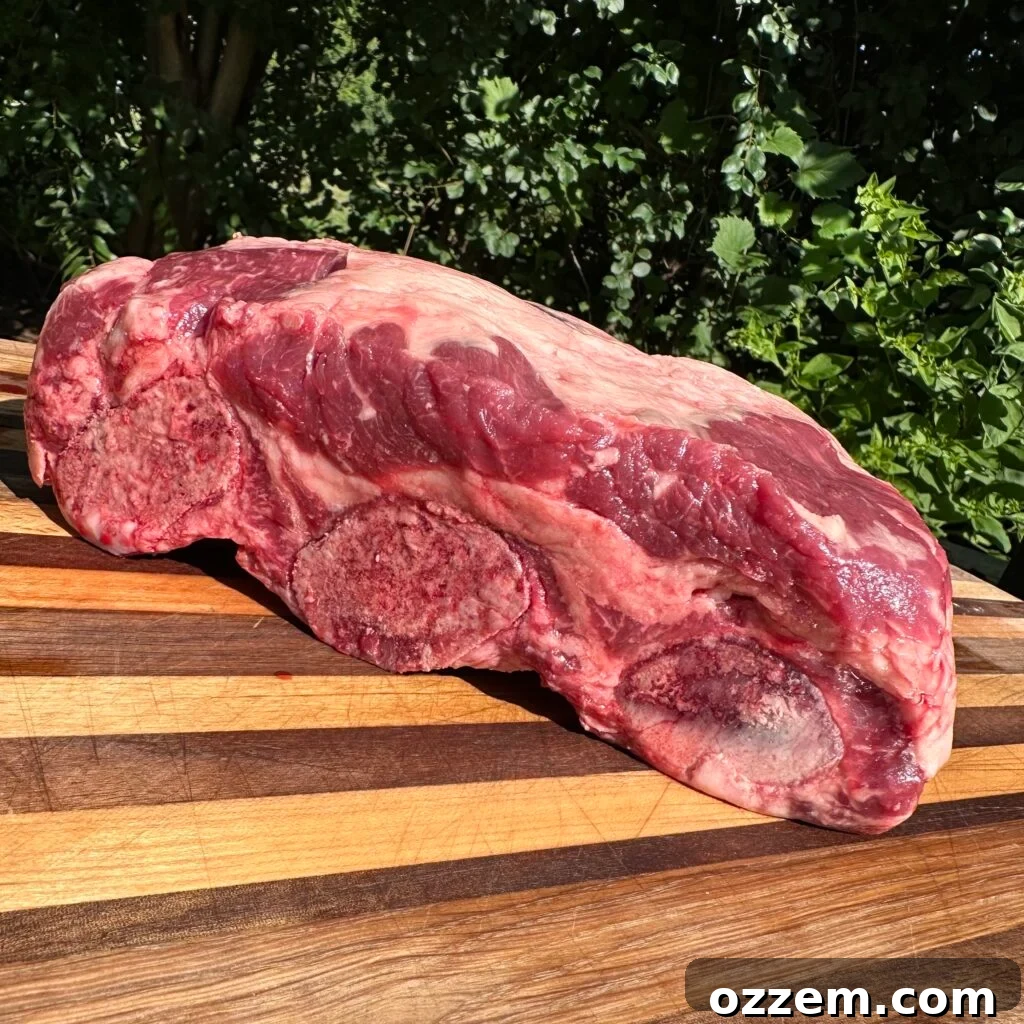 raw beef ribs.