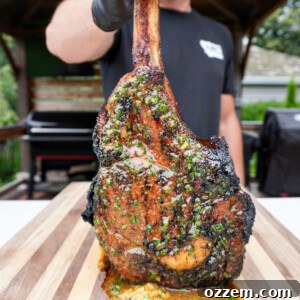 Sizzling Tomahawk with Zesty Cajun Butter 11 Grilled Tomahawk Steak with Cajun Honey Butter