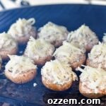 Smoked stuffed mushrooms on the smoker grate