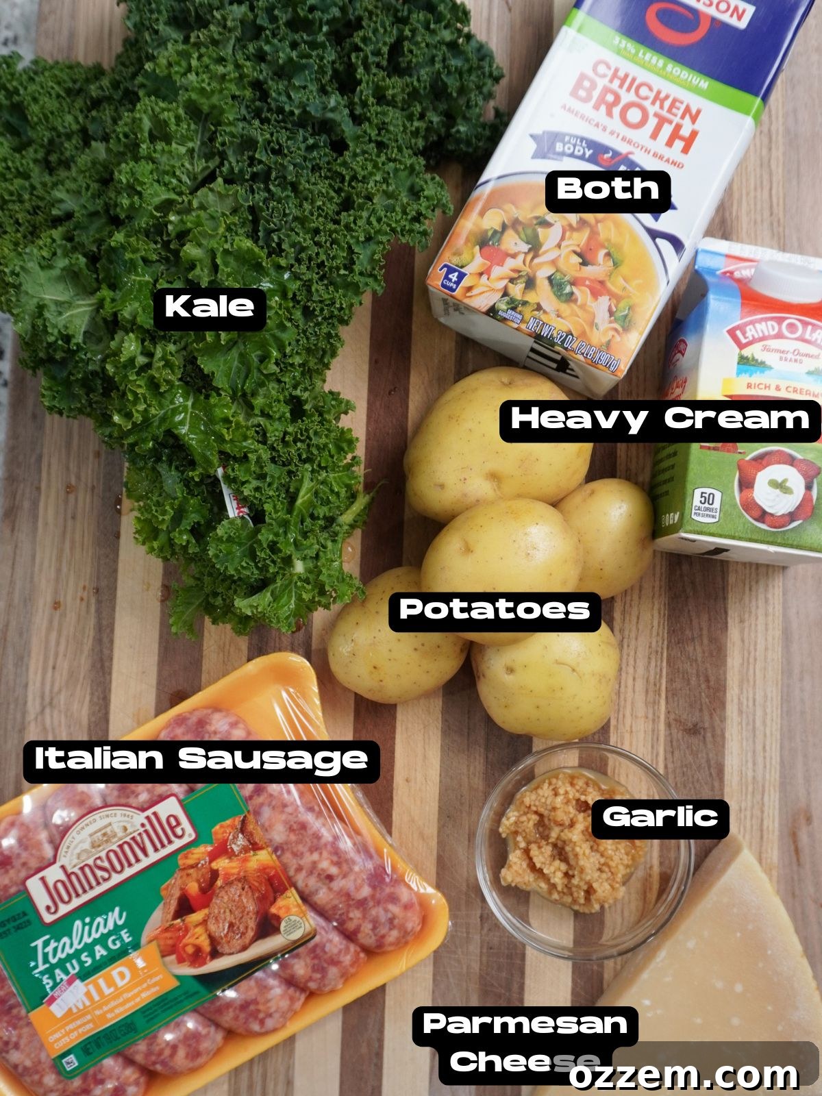 Olive Garden Zuppa Toscana Copycat ingredients.