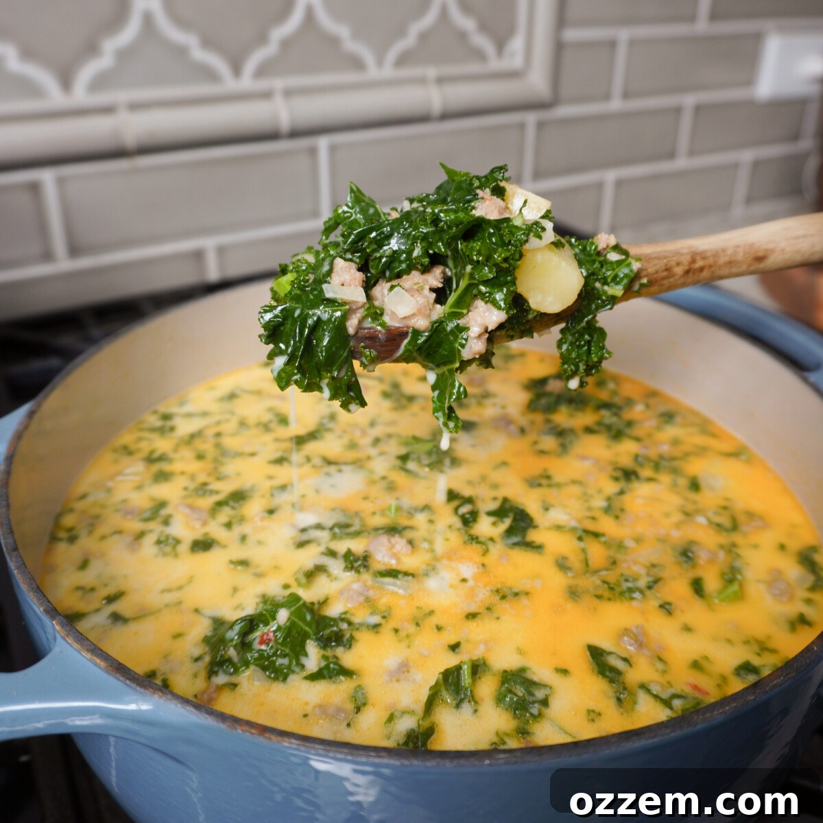 a heaping spoonful of zuppa toscana.