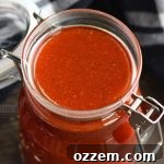 A small image of the finished BBQ sauce, representing the recipe.