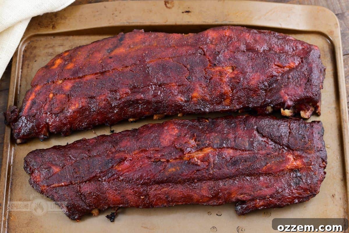 321 ribs after final smoking, perfectly glazed