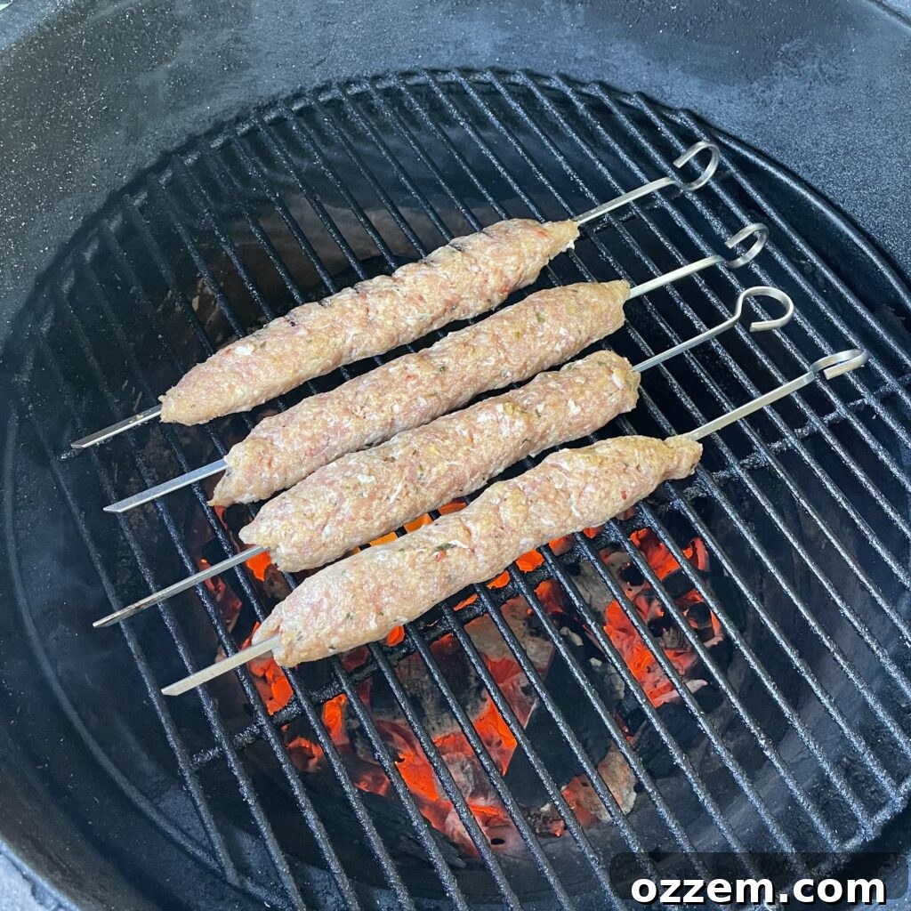 Street Thai Pork Skewers 5 Grilling Thai Inspired Pork Skewers on a hot grill