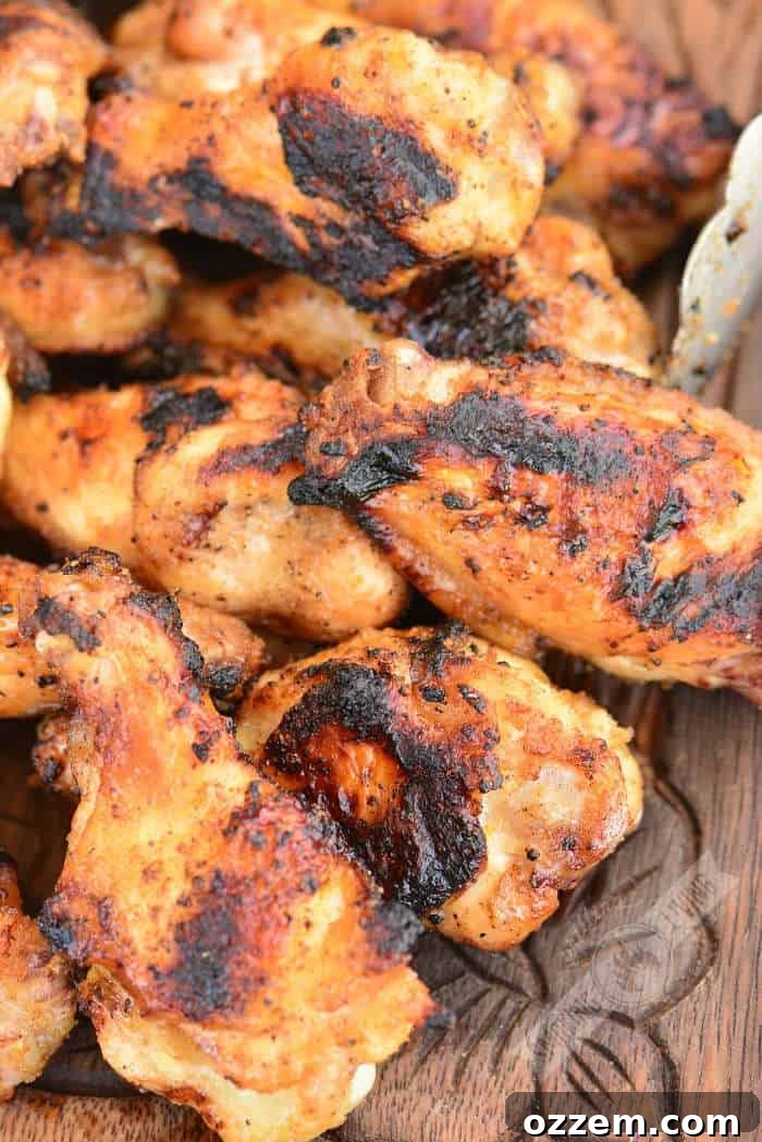 cooked wings on the wooden plate