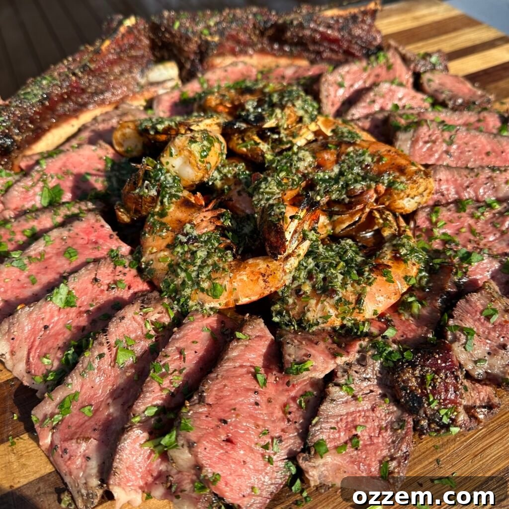 Prime Cut & Catch 2 Steakhouse Surf and Turf: Perfectly grilled cowboy ribeye and giant shrimp with herb butter