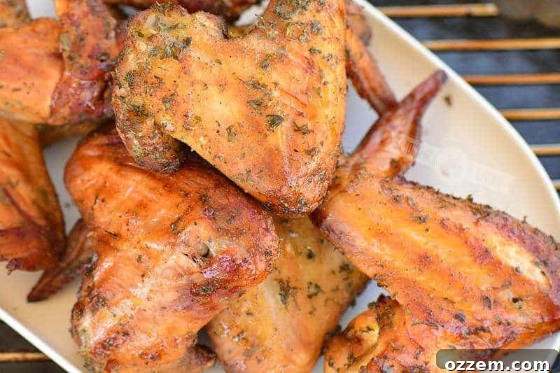 cooked wings on the white plate