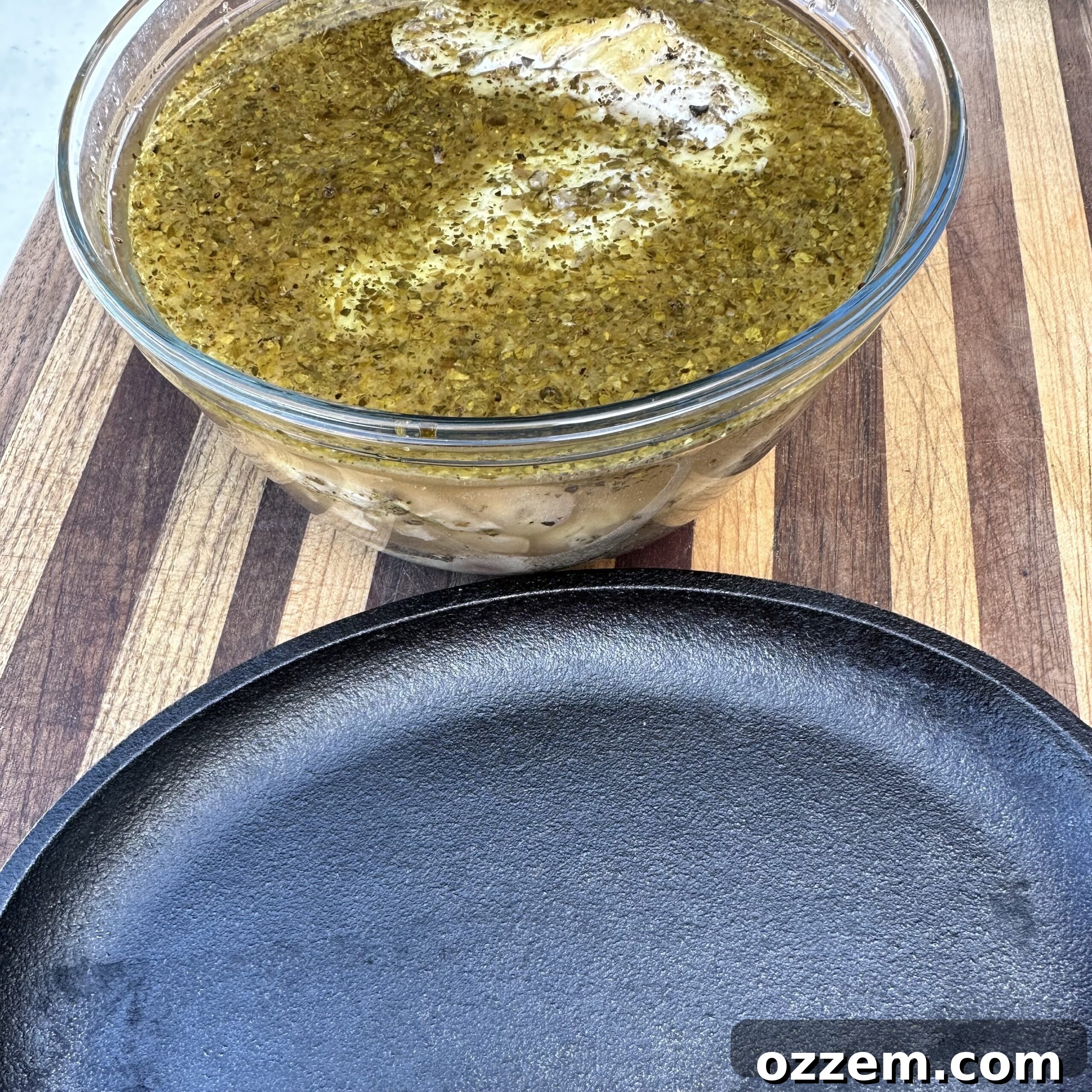 Golden Roasted Chicken Thighs 3 Chicken Thighs Marinating