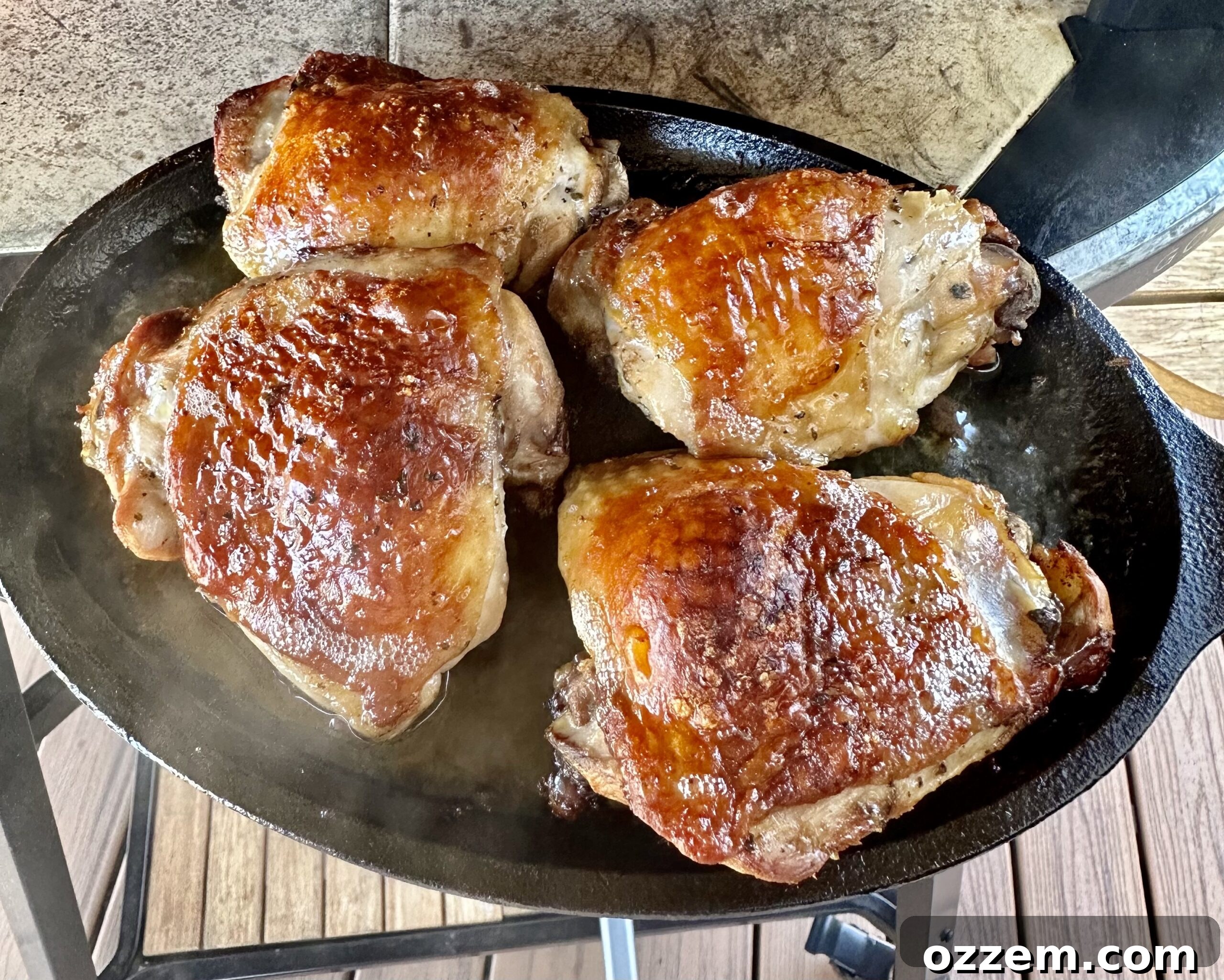 Golden Roasted Chicken Thighs 5 Roasted Chicken Thighs in Cast Iron