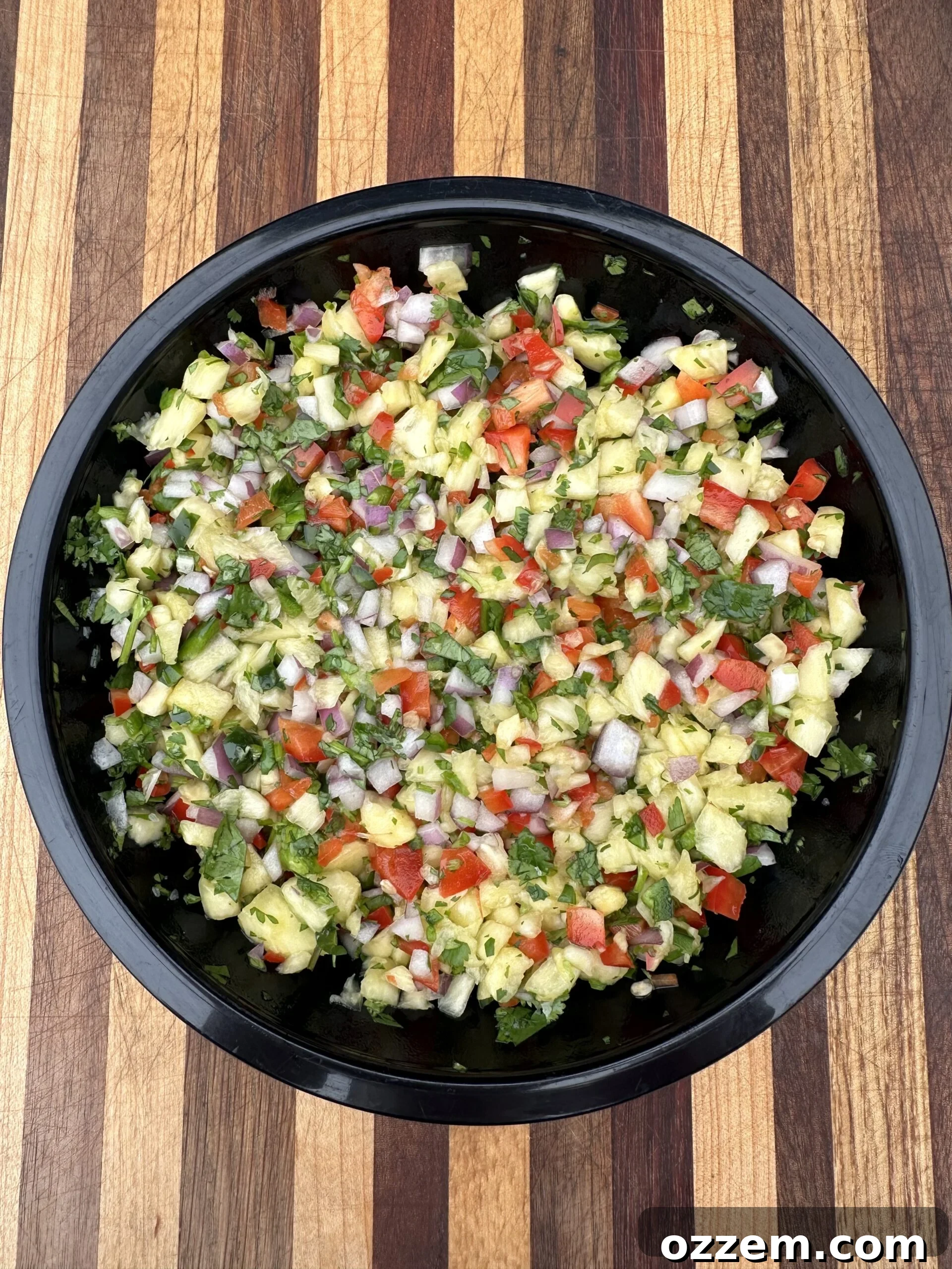 Pineapple Salsa in a bowl.