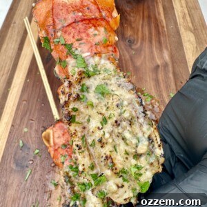Grilled Lobster Skewers with Lemon Parmesan Butter