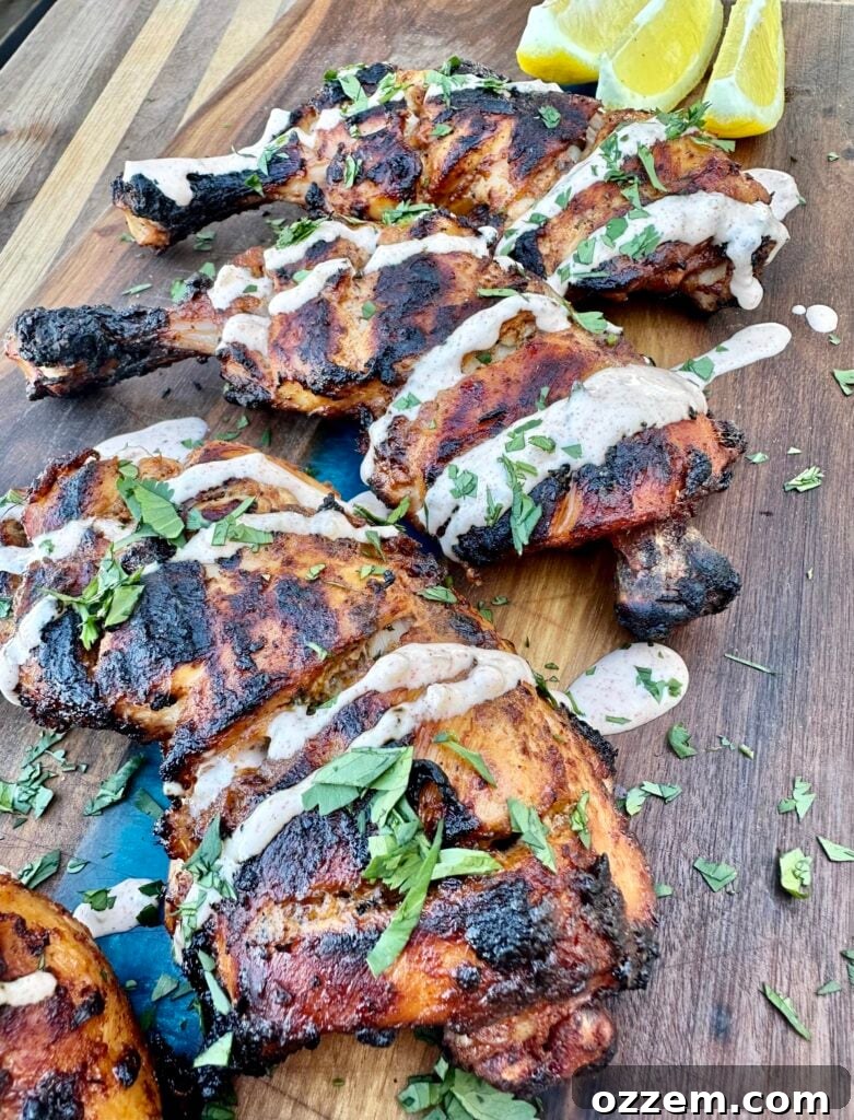 Spiced Clay Oven Chicken 2 Perfectly Grilled Tandoori Chicken Leg Quarters