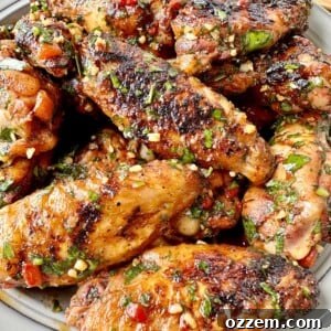 Grilled Wings in Red Chimichurri Sauce