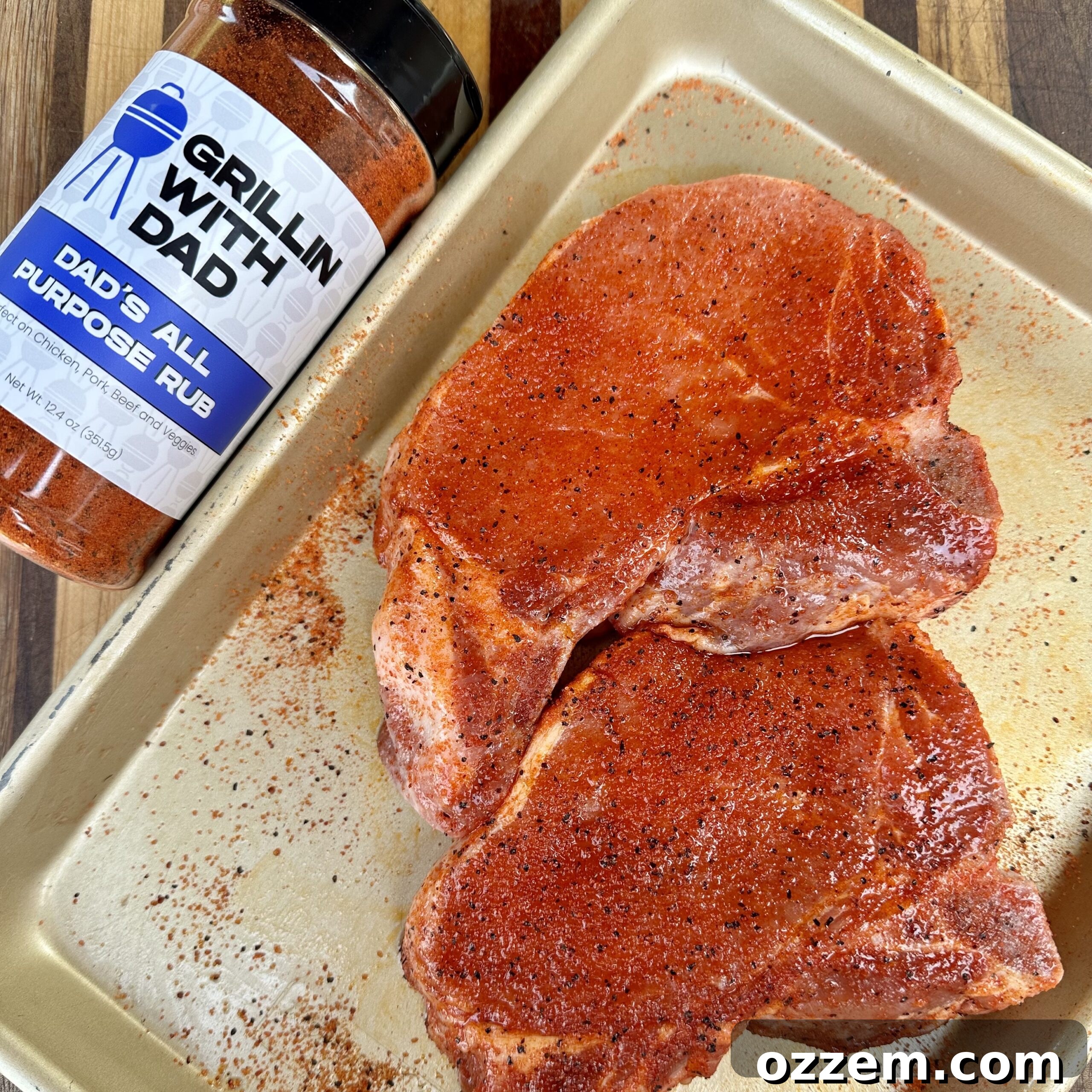 Perfectly Seasoned Pork Chops Ready for Grilling