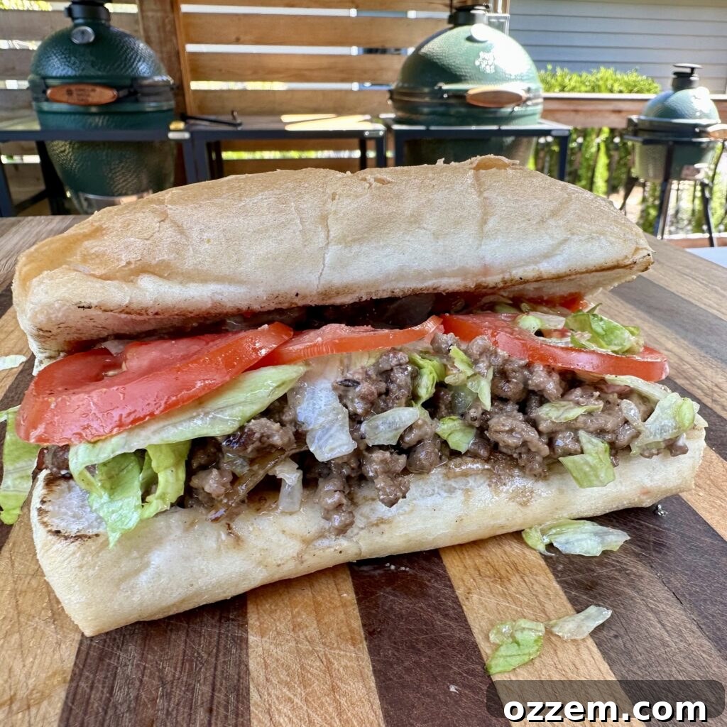 Delicious Chopped Cheese Sandwich Ready to Eat
