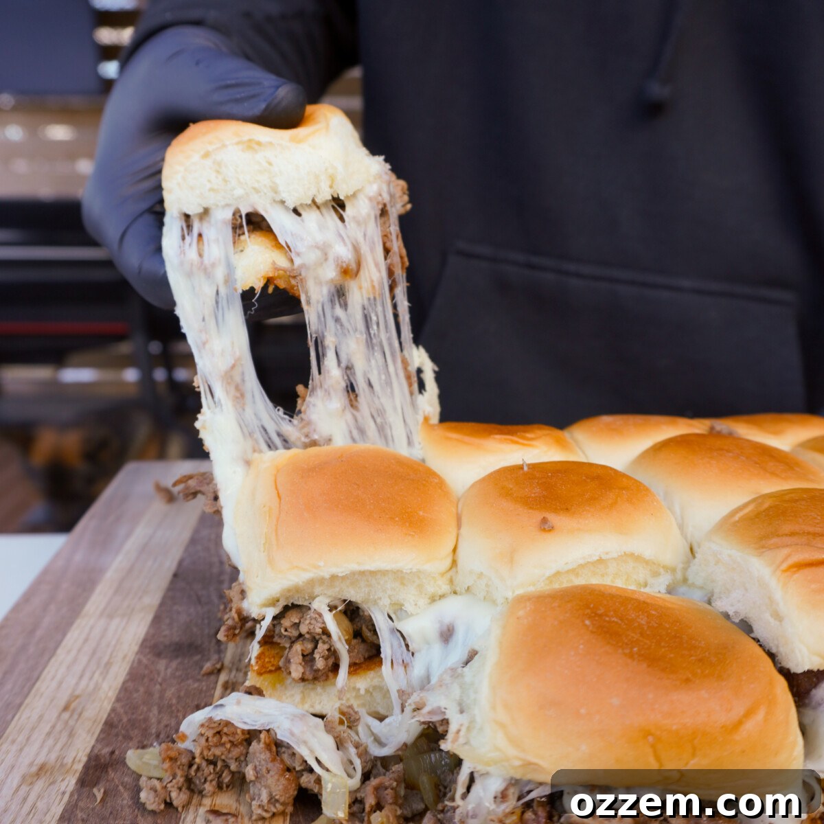 cheese pull.