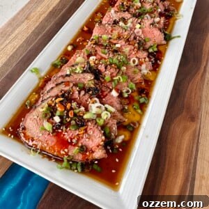 Sliced Beef Tataki with ponzu sauce