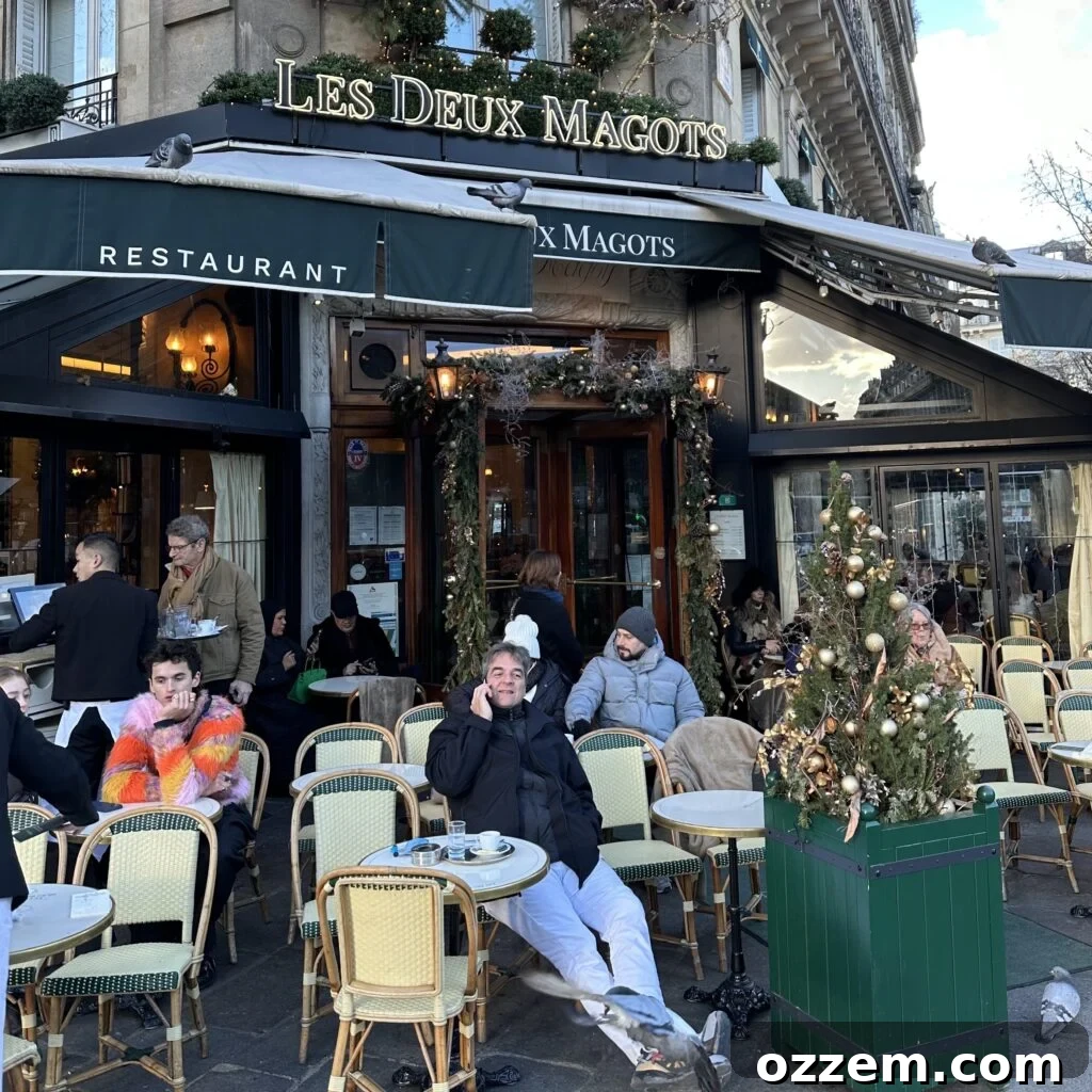 Classic Parisian Cafe with outdoor seating