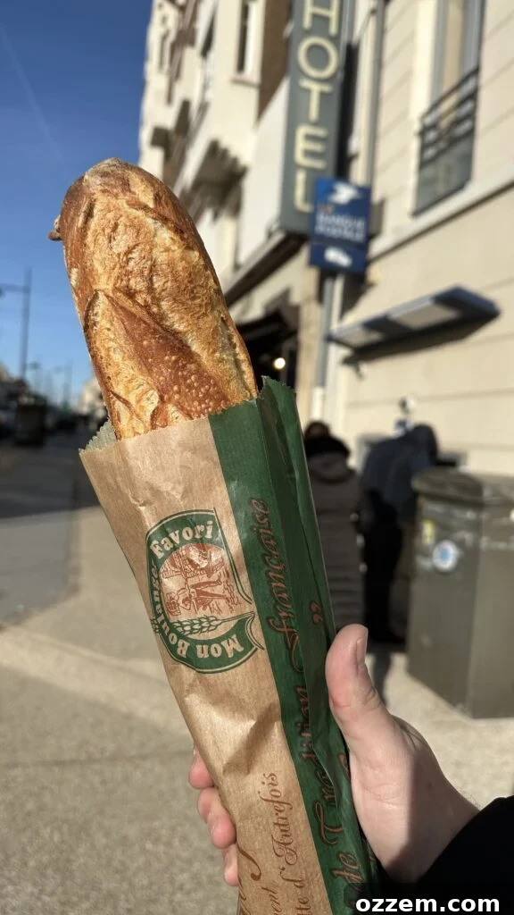 Baguette sandwich in Paris