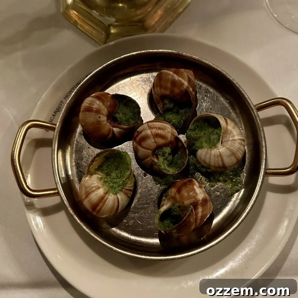 Platter of escargots