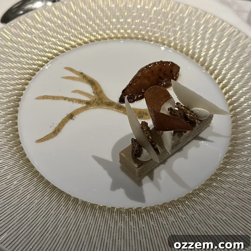Gourmet dish at Guy Savoy Restaurant