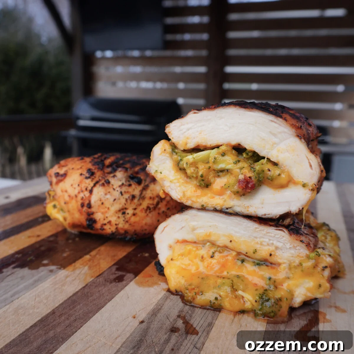 cheddar and broccoli stuffed chicken breast.