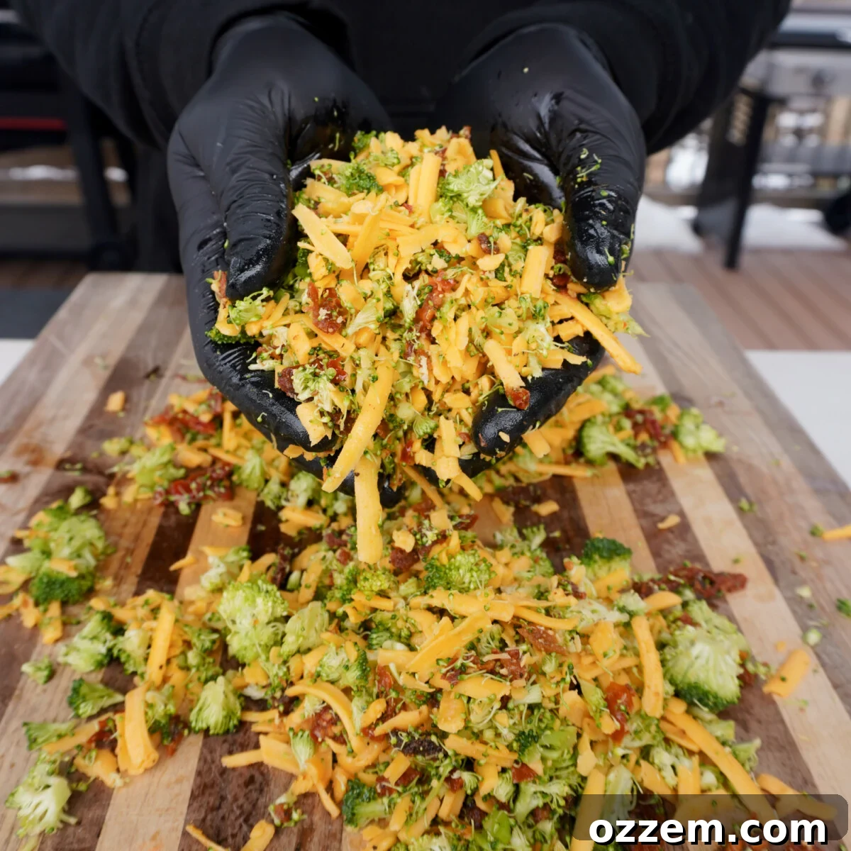 cheddar and broccoli chicken stuffing.