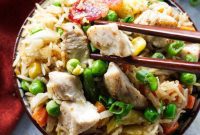 Sizzling Blackstone Chicken Fried Rice