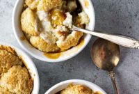 Golden Air Fryer Peach Cobbler