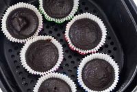 Decadent Air Fryer Chocolate Cupcakes