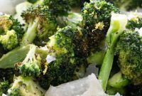 Crispy Lemon Parmesan Air Fryer Broccoli