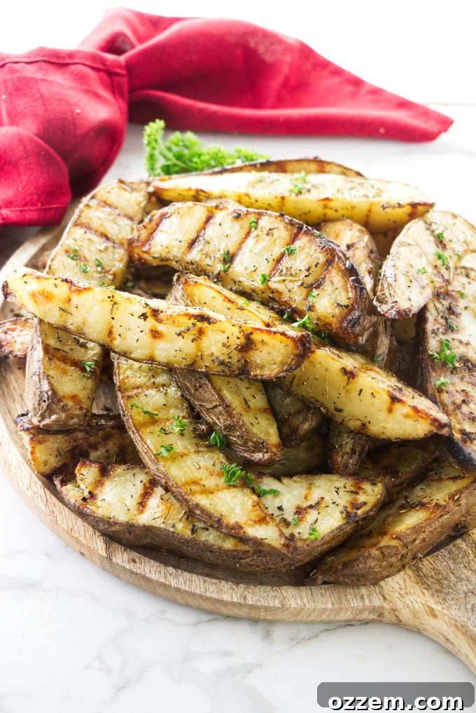 Grilled Potato Wedges