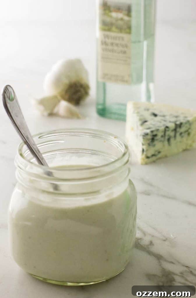 Homemade Blue Cheese Dressing Pin for Pinterest