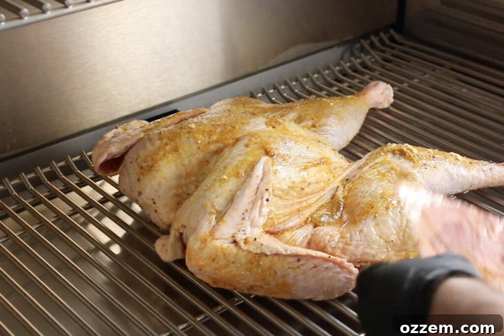 turkey on the smoker